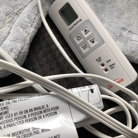 Sunbeam Other Sunbeam Renue Tension Relief Heating Pad Gray Poshmark